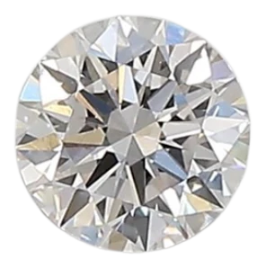 0.33 Carat F IF Round Lab Diamond
