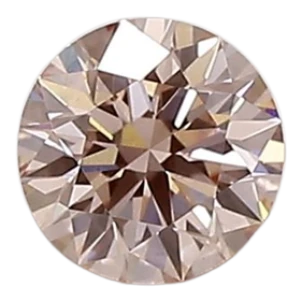 0.35 Carat Pink VS2 Round Lab Diamond