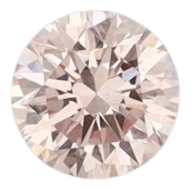 0.35 Carat Pink VVS2 Round Lab Diamond