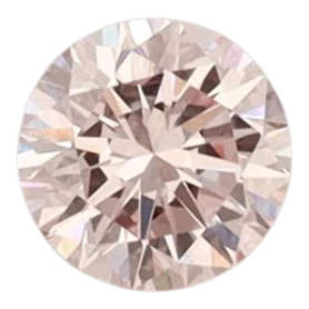 0.37 Carat Pink VS2 Round Lab Diamond