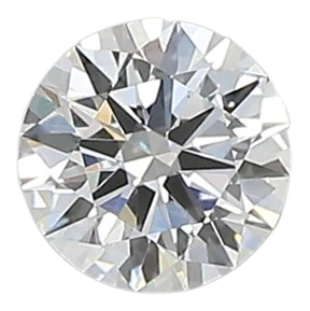 0.37 Carat D VVS2 Round Lab Diamond