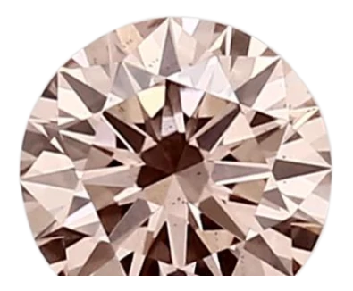 0.4 Carat Pink SI1 Round Lab Diamond
