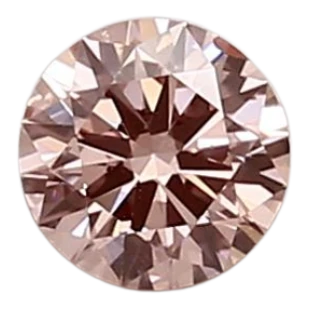0.44 Carat Pink SI1 Round Lab Diamond