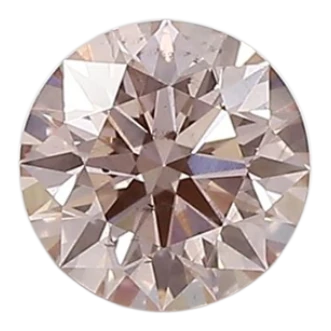 0.58 Carat Pink SI2 Round Lab Diamond