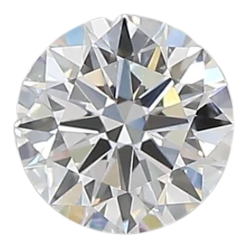 0.58 Carat D VVS2 Round Lab Diamond