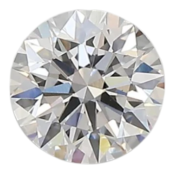 0.58 Carat D VVS2 Round Lab Diamond