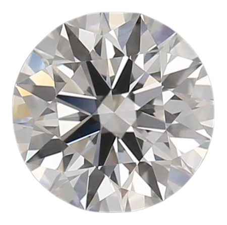 0.59 Carat D VVS2 Round Lab Diamond