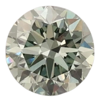 0.6 Carat Green VS2 Round Lab Diamond