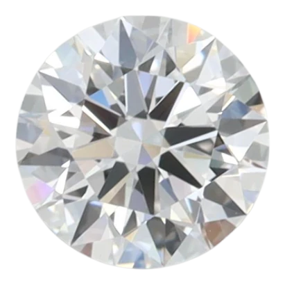 0.66 Carat D VVS2 Round Lab Diamond