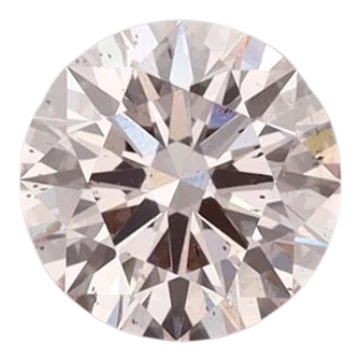 0.73 Carat Pink SI2 Round Lab Diamond