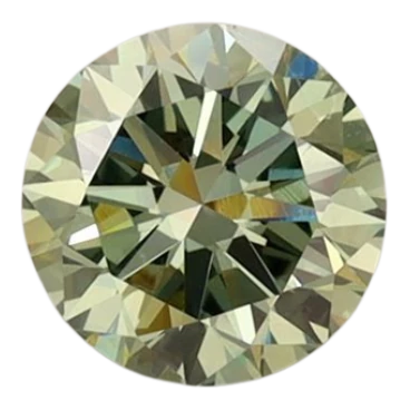 0.79 Carat Green VVS2 Round Lab Diamond