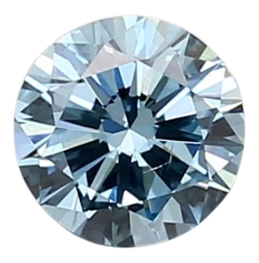 0.9 Carat Blue SI1 Round Lab Diamond