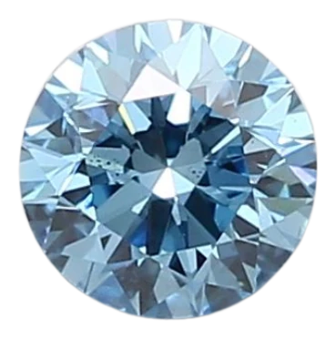 0.91 Carat Blue SI1 Round Lab Diamond