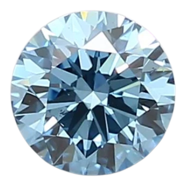 0.91 Carat Blue SI1 Round Lab Diamond