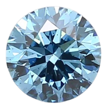 0.95 Carat Blue SI2 Round Lab Diamond