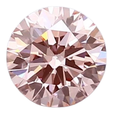 0.96 Carat Pink SI1 Round Lab Diamond