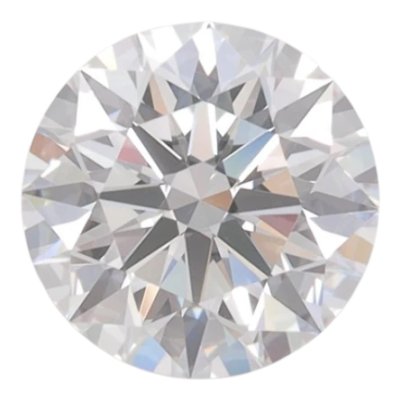 1.56 Carat F IF Round Lab Diamond