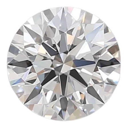 1.59 Carat F IF Round Lab Diamond