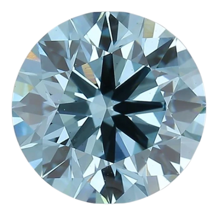 2.5 Carat Blue VS1 Round Lab Diamond