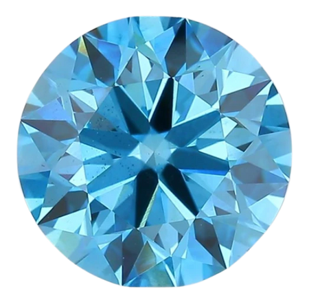 2.54 Carat Blue VS1 Round Lab Diamond