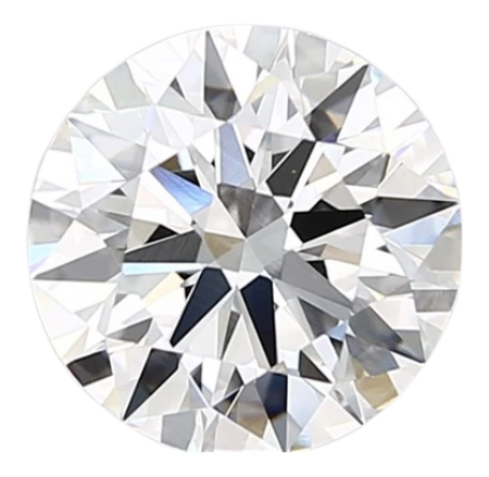 2.56 Carat F VVS2 Round Lab Diamond