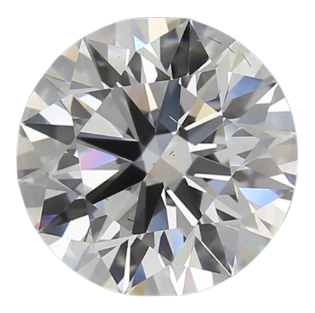 2.61 Carat D SI1 Round Lab Diamond