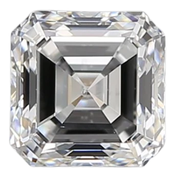 0.91 Carat D SI1 Asscher Natural Diamond