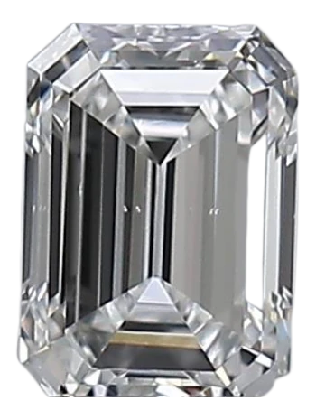 0.33 Carat E SI1 Emerald Natural Diamond