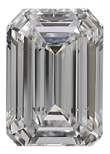 0.37 Carat D SI1 Emerald Natural Diamond