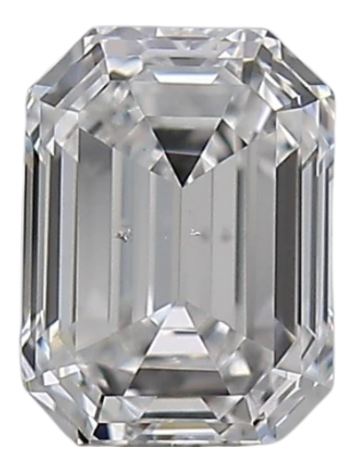 0.37 Carat E SI2 Emerald Natural Diamond