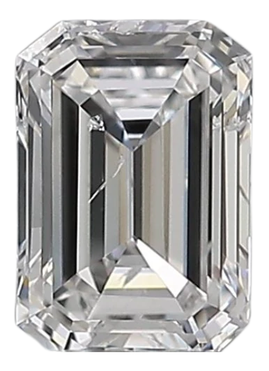 0.38 Carat D SI2 Emerald Natural Diamond
