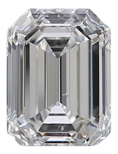 0.39 Carat D SI2 Emerald Natural Diamond