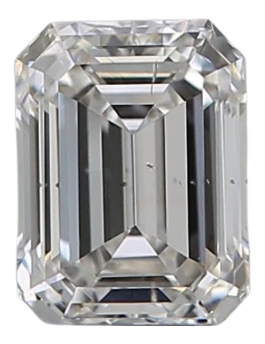 0.4 Carat G SI1 Emerald Natural Diamond