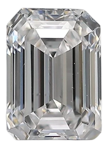 0.4 Carat D SI2 Emerald Natural Diamond