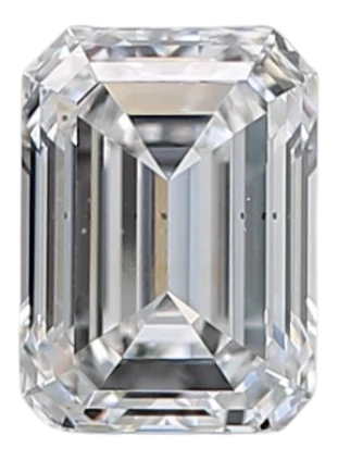 0.51 Carat E SI1 Emerald Natural Diamond