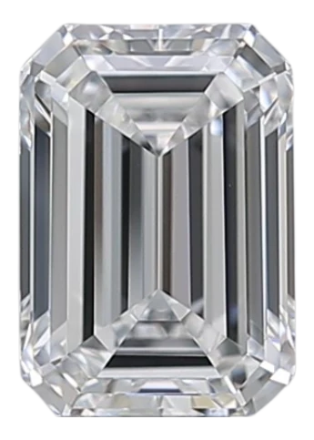 0.7 Carat D VVS2 Emerald Natural Diamond