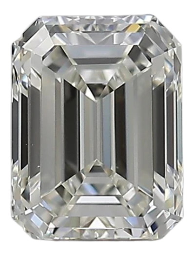 0.76 Carat I VVS2 Emerald Natural Diamond