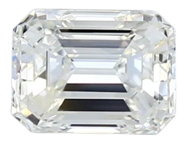 0.91 Carat I VVS1 Emerald Natural Diamond