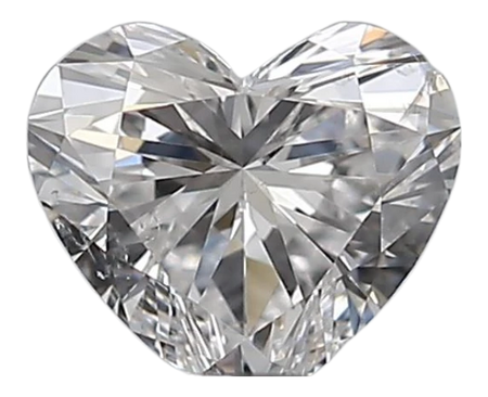 0.3 Carat D SI2 Heart Natural Diamond