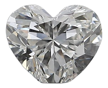 0.41 Carat H SI2 Heart Natural Diamond
