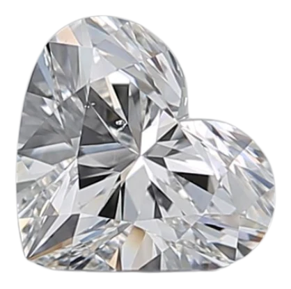 0.5 Carat F SI1 Heart Natural Diamond