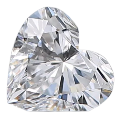 0.5 Carat D SI2 Heart Natural Diamond