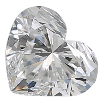 0.51 Carat F SI1 Heart Natural Diamond