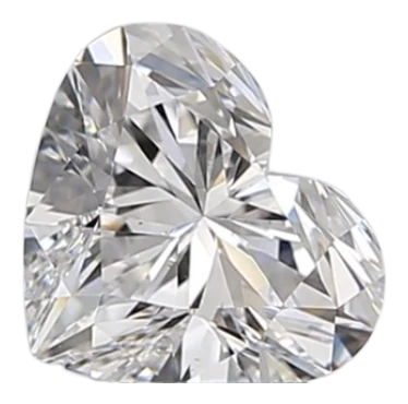 0.75 Carat D VS2 Heart Natural Diamond