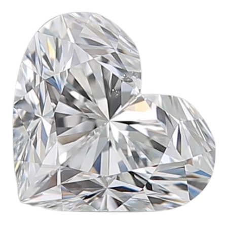 0.91 Carat E SI1 Heart Natural Diamond