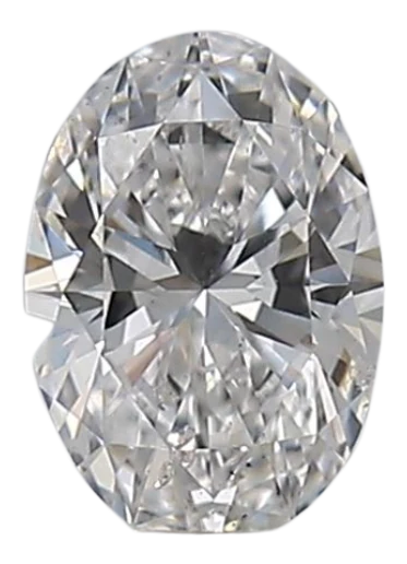 0.31 Carat D SI2 Oval Natural Diamond