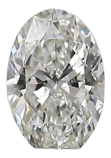 0.4 Carat H SI1 Oval Natural Diamond
