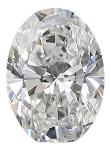 0.5 Carat H SI1 Oval Natural Diamond