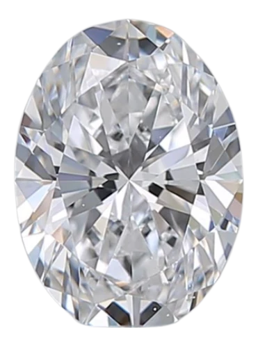 0.7 Carat D VS2 Oval Natural Diamond