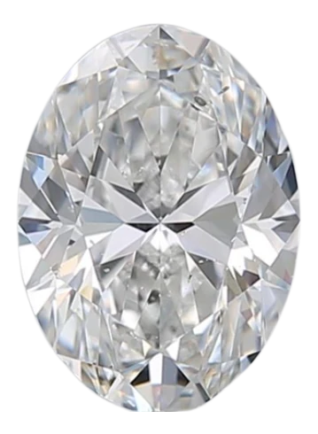 0.9 Carat F SI2 Oval Natural Diamond